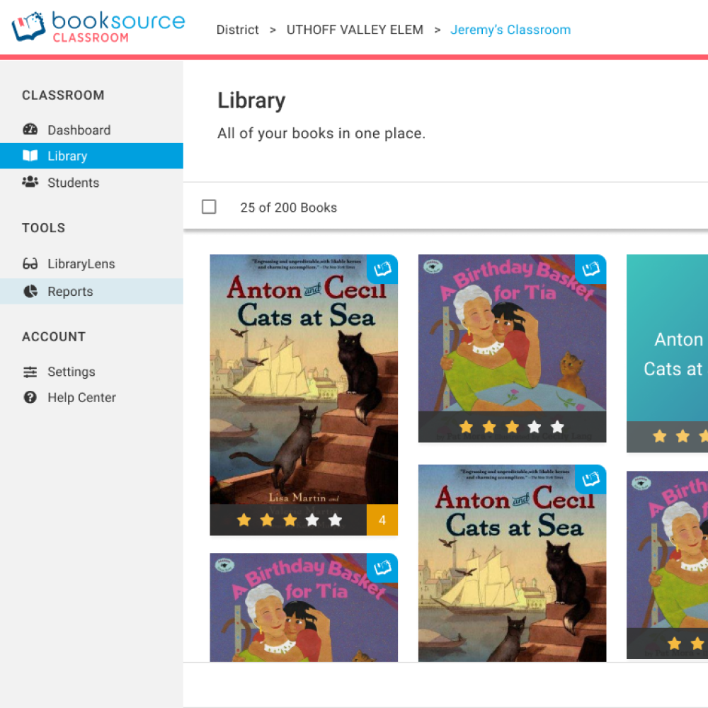 Booksource Classroom Screenshot 